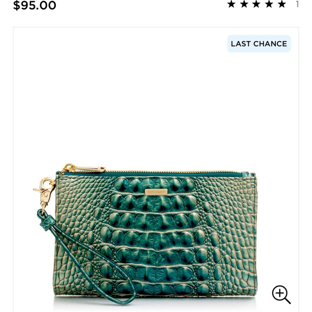 Blue ombré wristlet